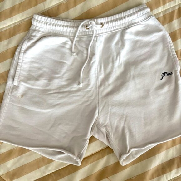 J. Crew White Sweatshorts - Picture 1 of 4